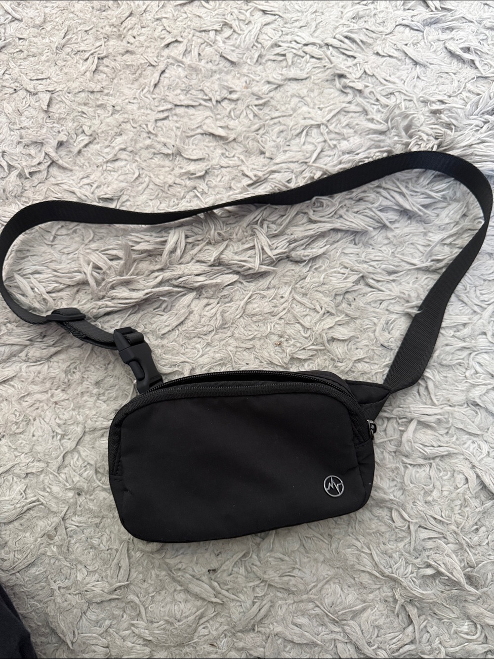 Black Crossbody Belt Bag